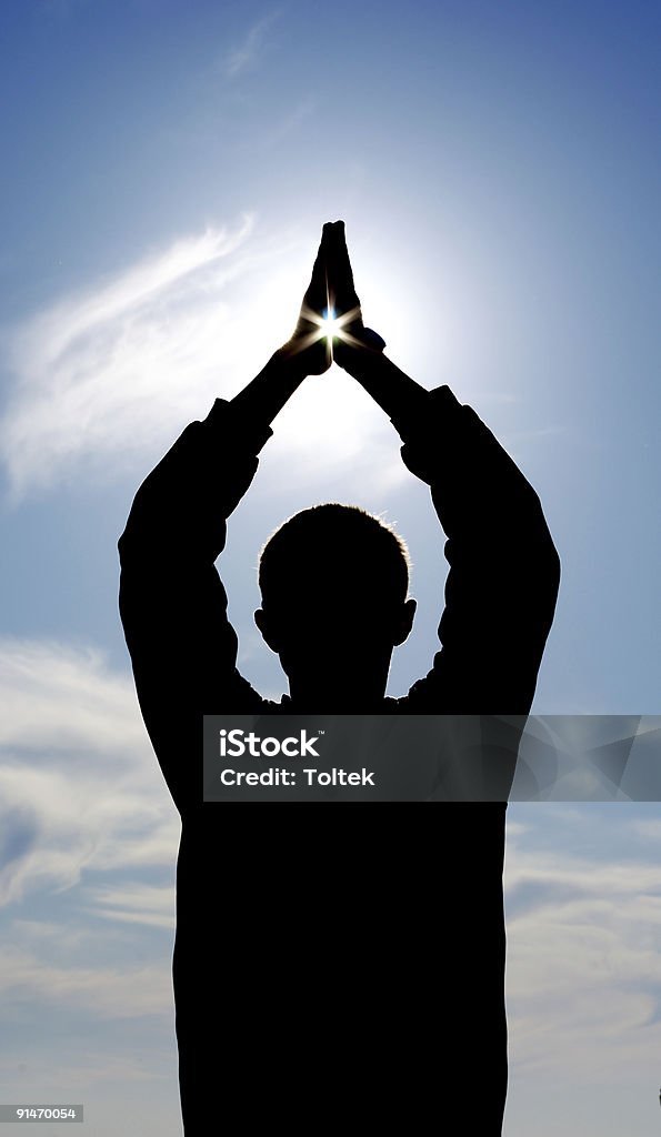 Estrela em mãos - Royalty-free Formato de Estrela Foto de stock