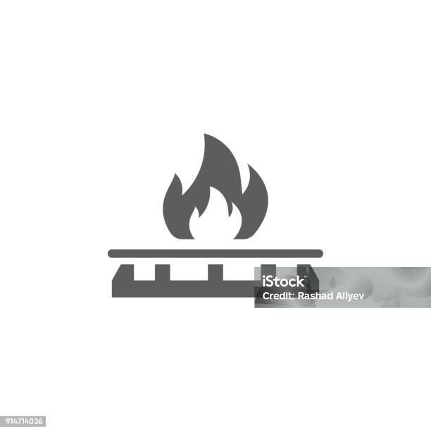 Gas Stove Icon Element Of Oil And Gas Icon Premium Quality Graphic Design Icon Signs And Symbols Collection Icon For Websites Web Design Mobile App Stock Illustration - Download Image Now