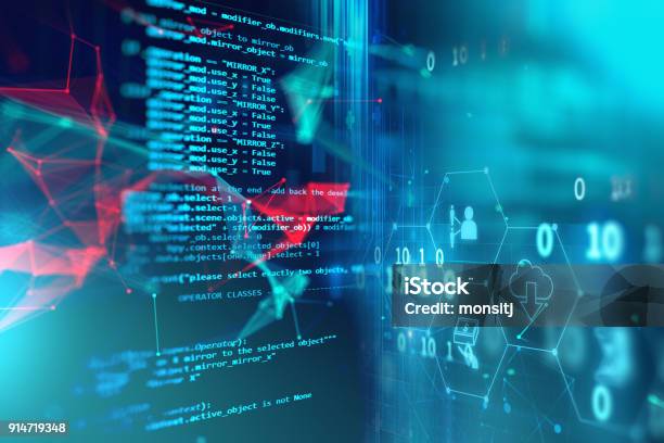 Programming Code Abstract Technology Background Of Software Developer ...