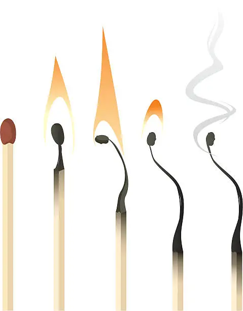 Vector illustration of Matchstick