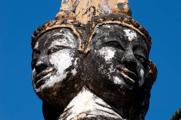 istock Wat Bo, ornamental head with 4 faces 914725890