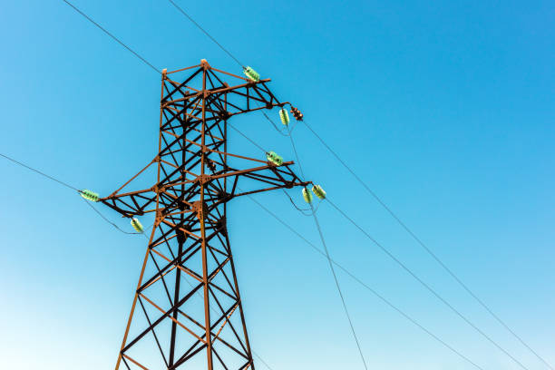 istock Power transmission support in the field 914733482