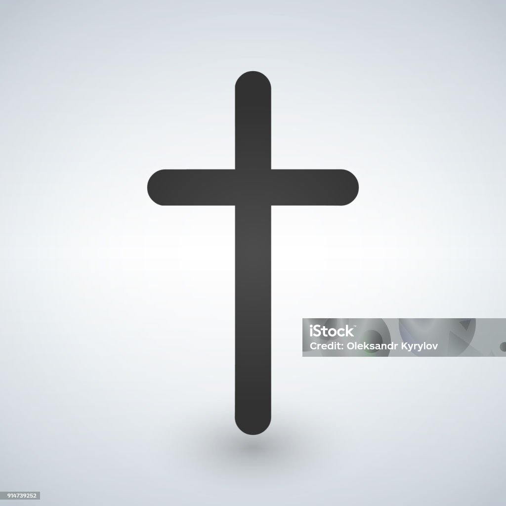 Biểu Tượng Chéo Kitô Giáo Tối Giản Dấu Thánh Giá Kitô Giáo Đen Bị ...