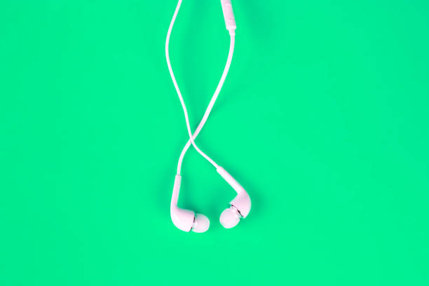 istock white earphones for using digital music or  smart phone 914742898