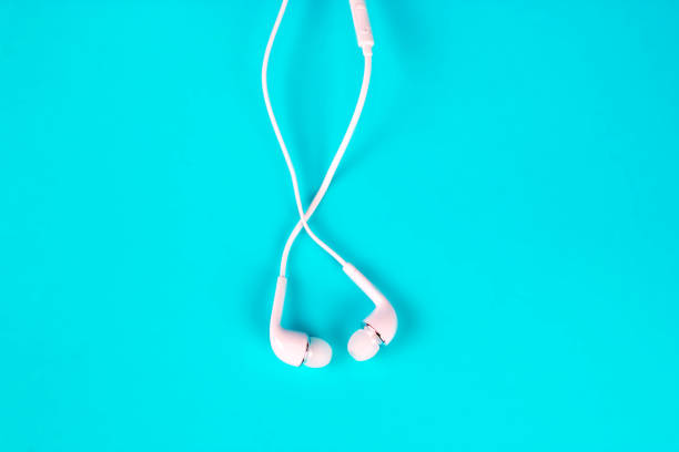 istock white earphones for using digital music or  smart phone 914743356