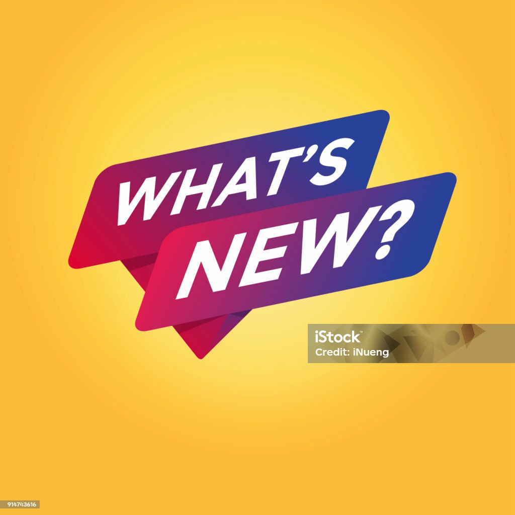 What's New tag sign. New stock vector