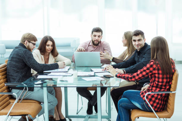 istock business team discussing financial documents at workplace 914746386