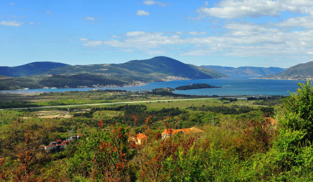 istock Beautiful valley in Tivat coastline, Montenegro 914747748