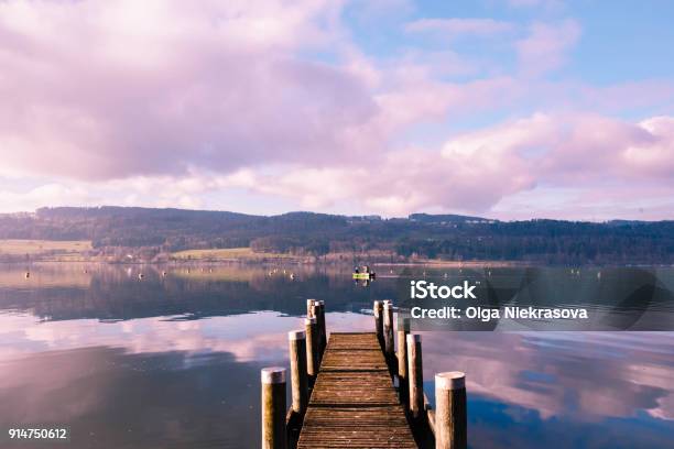 Lake Greifense Switzerland Stock Photo - Download Image Now - Lake, Zurich, Switzerland