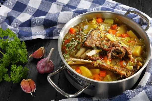 istock close-up of Lamb winter hot Soup 914754690