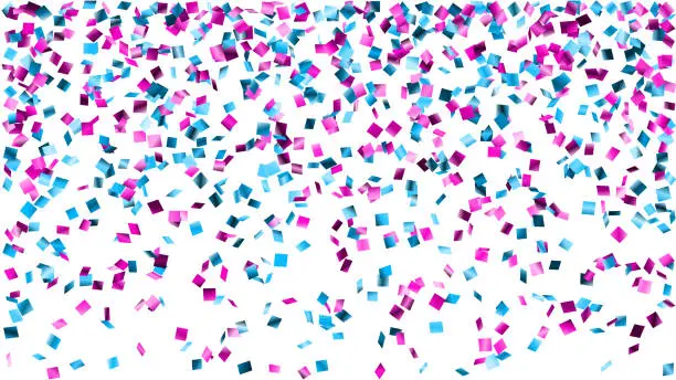 Vector illustration of Confetti on white background