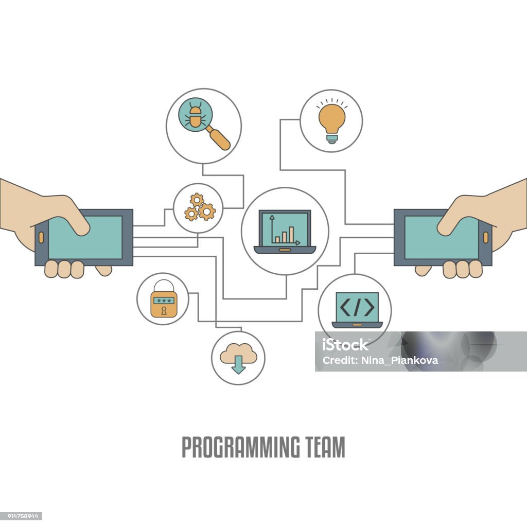 Coding And Programming Concept Stock Illustration - Download Image Now ...