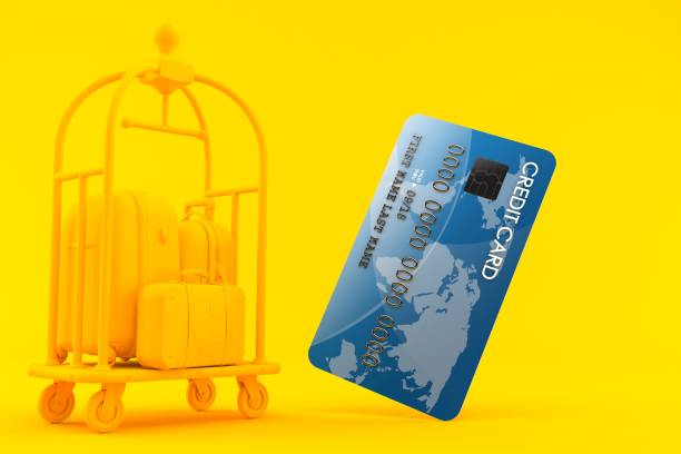 istock Hospitality background with credit card 914765042