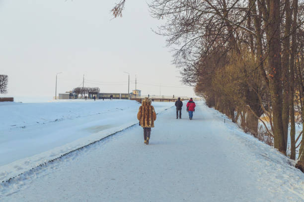 istock park in winter at sunset 914767780