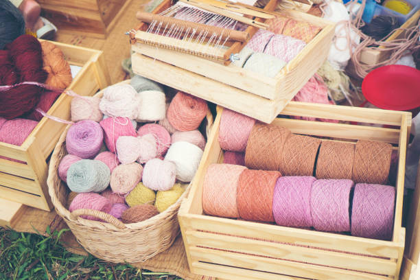 istock Yarn dyed from natural dyes 914771440