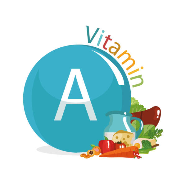 ilustraciones, imágenes clip art, dibujos animados e iconos de stock de vitamina a. - parsley vegetable leaf vegetable food