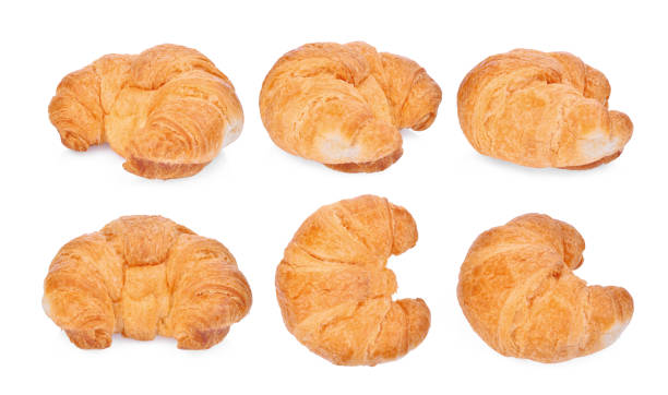 istock set of fresh croissant isolated on white background 914776488