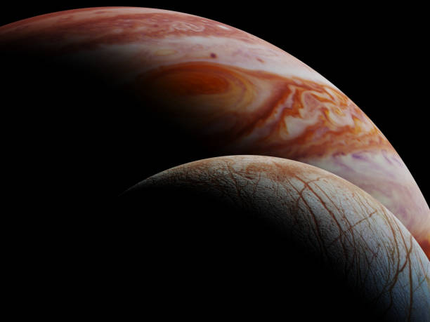 istock Jupiter's moon Europa and the planet Jupiter 914783424