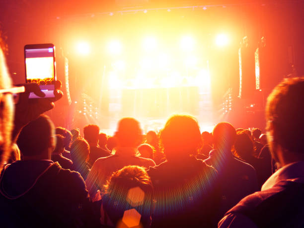 istock Concert crowd in front of a live stage 914788982