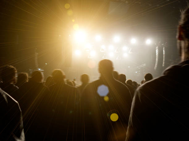 istock Concert crowd in front of a live stage 914788992