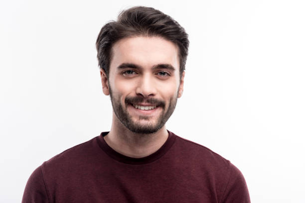 istock Portrait of handsome black-haired bristled man 914789070