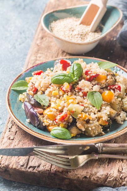 istock Quinoa salad. Superfoods concept. 914792706