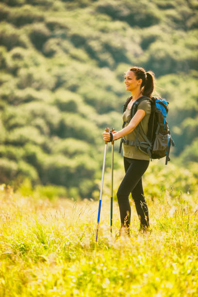 istock Woman hiking in mountain 914802216