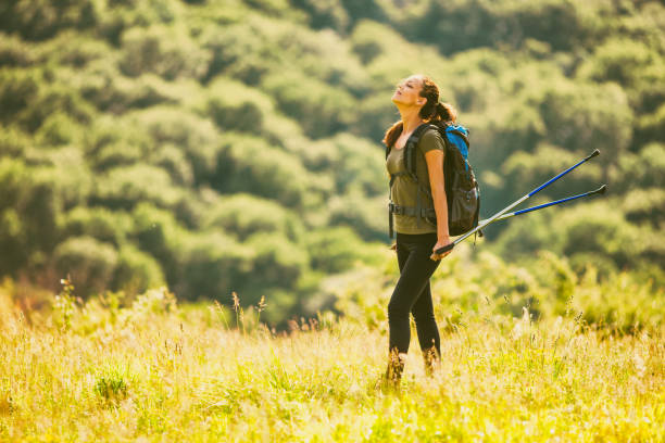 istock Woman hiking in mountain 914803252