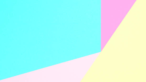istock Abstract pastel coloured paper texture minimalism background. Minimal geometric shapes and lines in pastel colours. 914813194