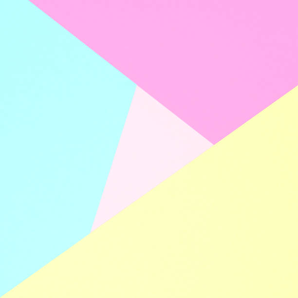 istock Abstract pastel coloured paper texture minimalism background. Minimal geometric shapes and lines in pastel colours. 914814016
