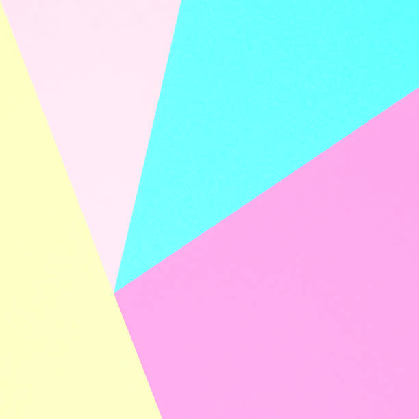 istock Abstract pastel coloured paper texture minimalism background. Minimal geometric shapes and lines in pastel colours. 914814092