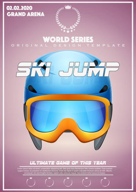 istock Poster Template of Winter Games of Big Jump 914814168