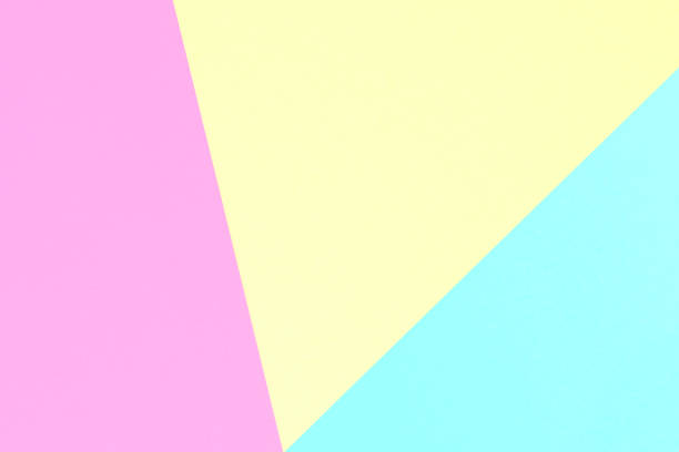 istock Abstract pastel coloured paper texture minimalism background. Minimal geometric shapes and lines in pastel colours. 914814534