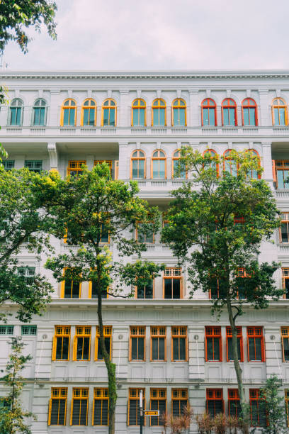 istock Building with colorful windows in Singapore 914818338