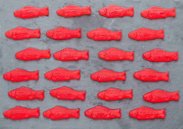 Red fish jelly candies