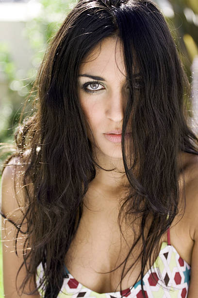istock Attractive black haired woman 91481954