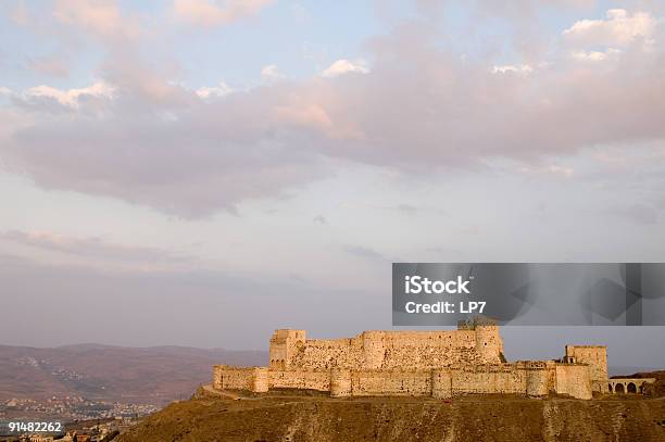 Krak Des Chevaliers Castle Of Crusaders Syria Stock Photo - Download Image Now - Knight - Person, Knighting, Syria