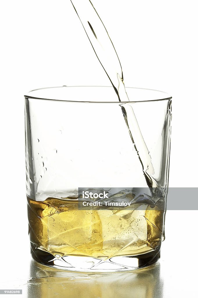 Glas mit whiskey - Lizenzfrei Alkoholisches Getränk Stock-Foto