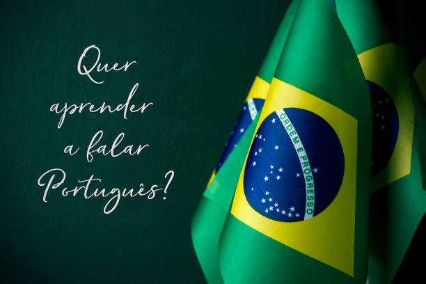 do you want to learn portuguese, in portuguese - portuguese language imagens e fotografias de stock