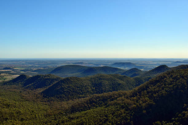 Mountains and trees in Canela, Rio Grande do Sul State, Brazil.