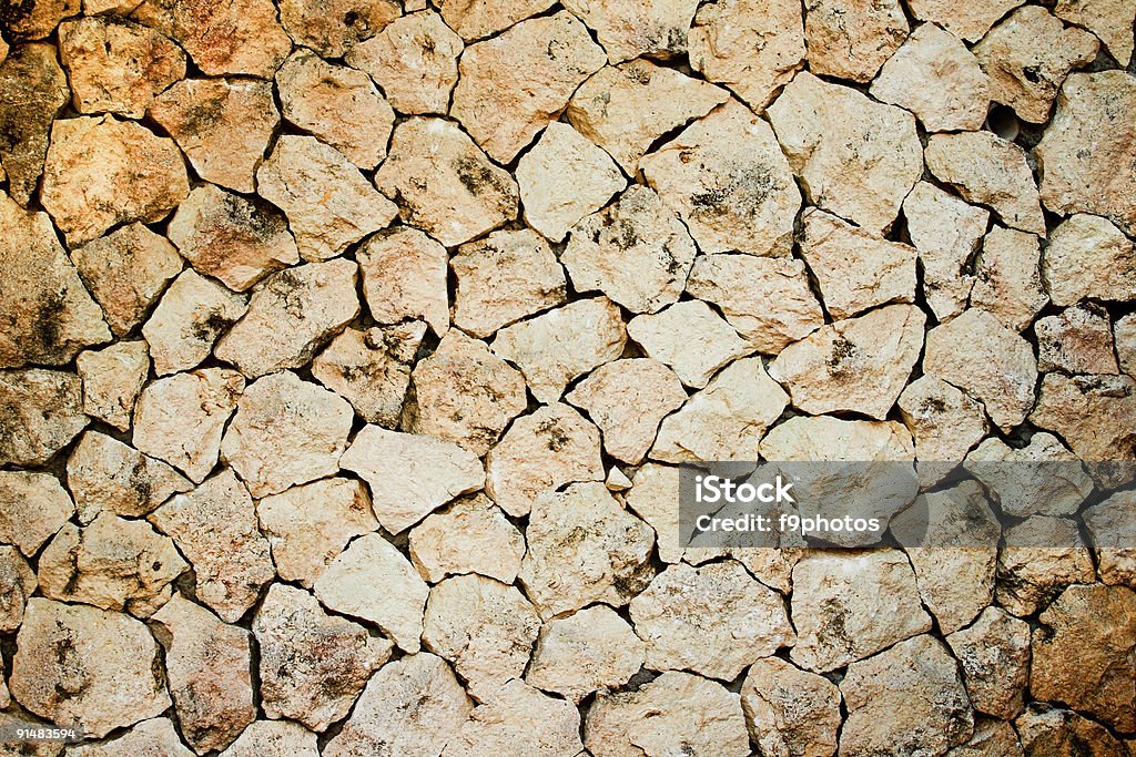 Velho muro de pedra - Foto de stock de Antigo royalty-free