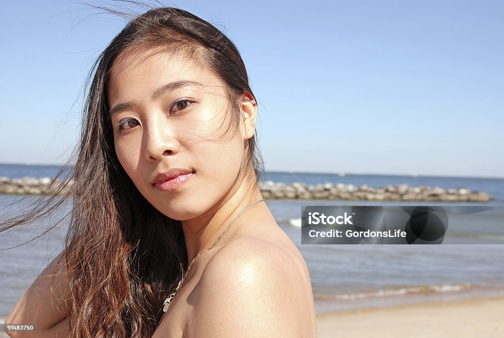 Asian Beach Retrato - Foto de stock de Índio Americano royalty-free