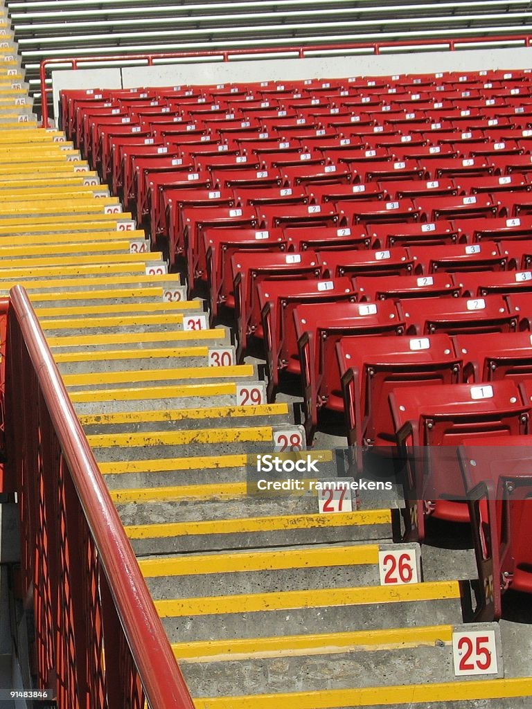 Estádio assentos - Foto de stock de Amarelo royalty-free