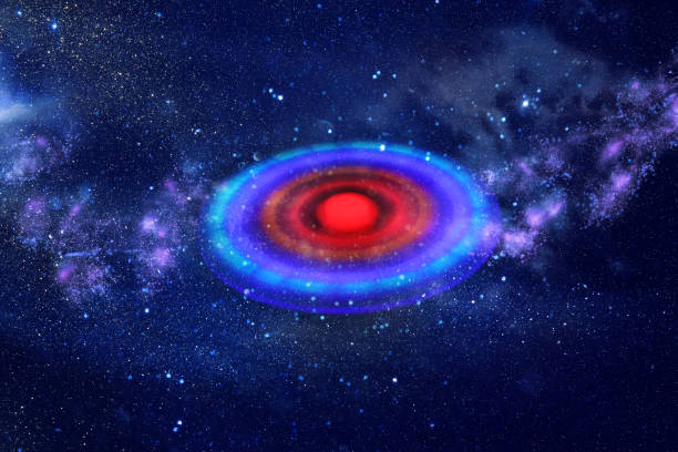 istock abstract image spaceship ufo in the night sky and astrology concept. 914839300