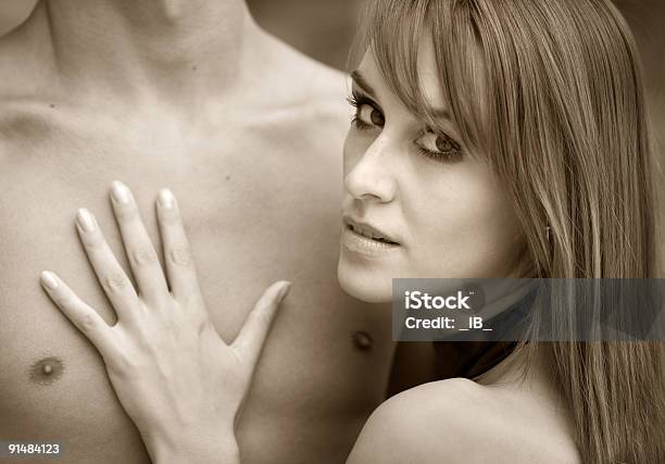 Touch Stock Photo - Download Image Now - Breast, Men, Women