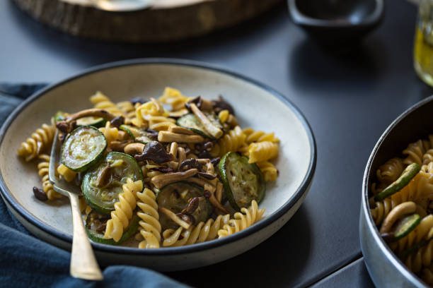 istock Fusilli with Mushroom, Garlic and Zucchini 914846172
