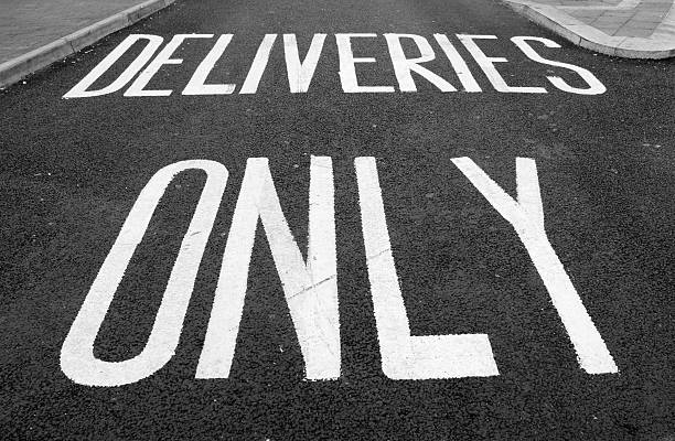 istock Deliveries only single word on tarmac 91484641
