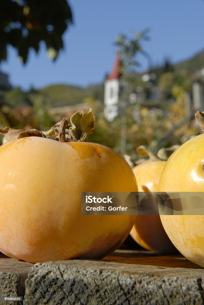 Autumn Kaki Fruit  Agriculture Stock Photo