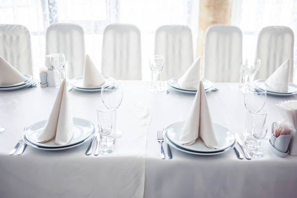 istock Served table. hall for banquets and weddings 914851590