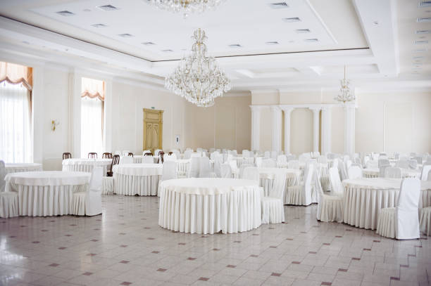 istock Served table. hall for banquets and weddings 914851672